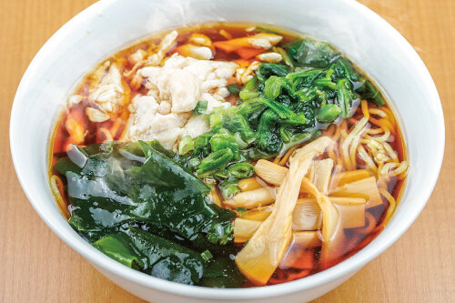 鶏ほぐし身の醤油ラーメン